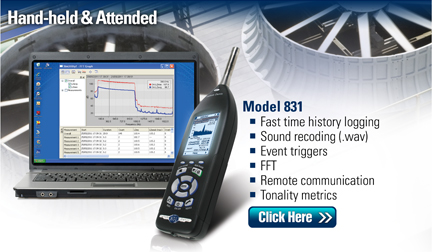 Larson Davis 831 Sound Level Meter for noise monitoring